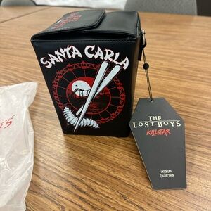 Killstar Santa Carla Black and Red Toiletry Bag